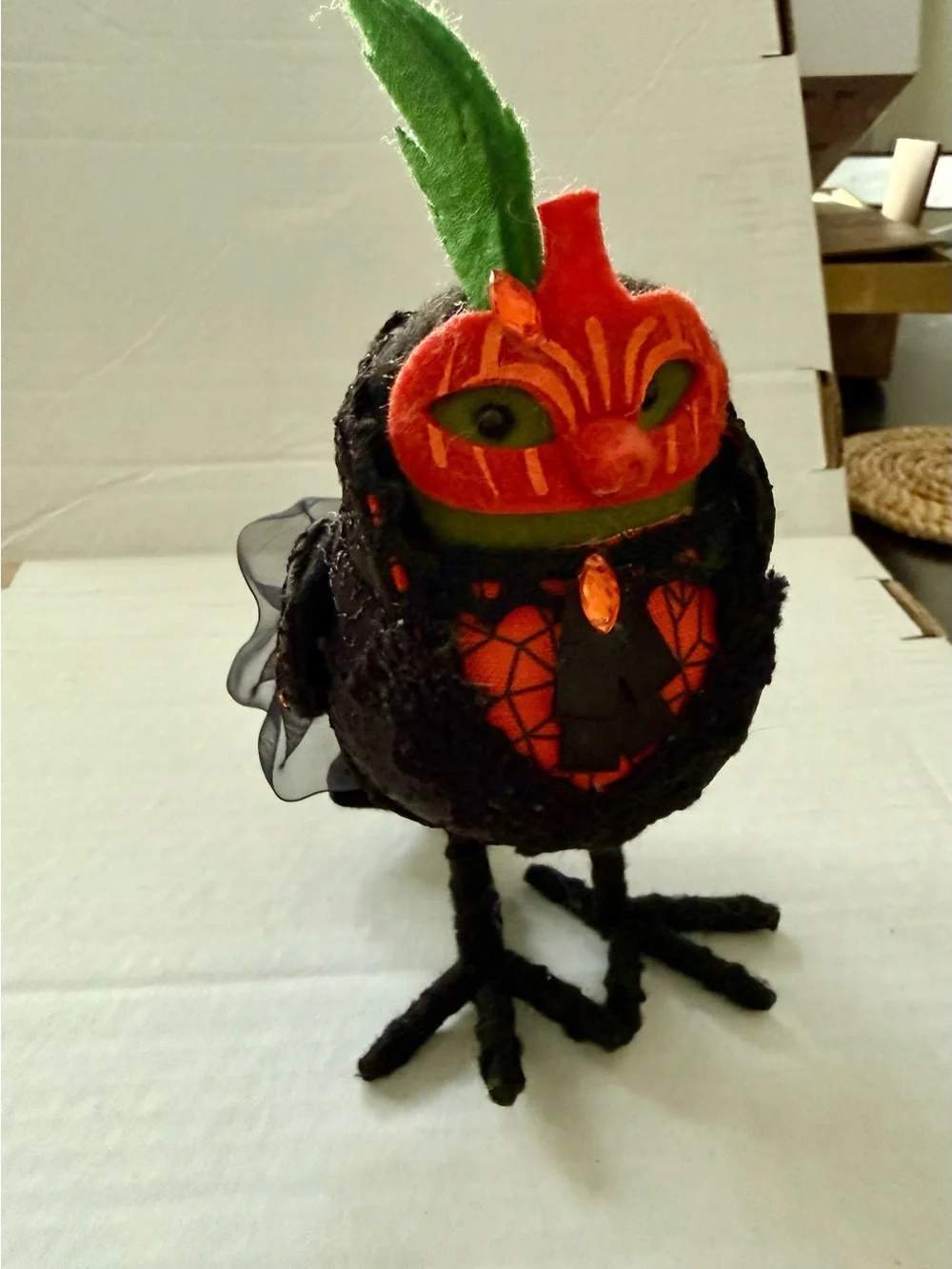 Target 2018 Citrine Bird Hyde and Eek! Orange Pumpkin Mask Halloween